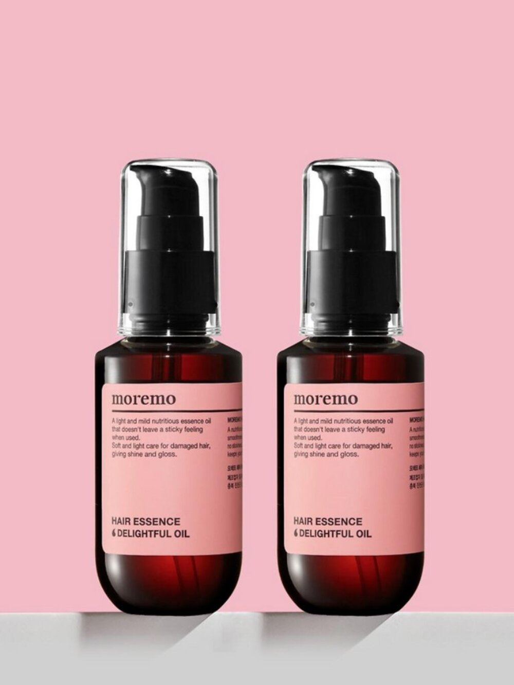 BRAND NEW moremo Hair Essence Delightful Oil for Damaged Hair 2 X 70 ml